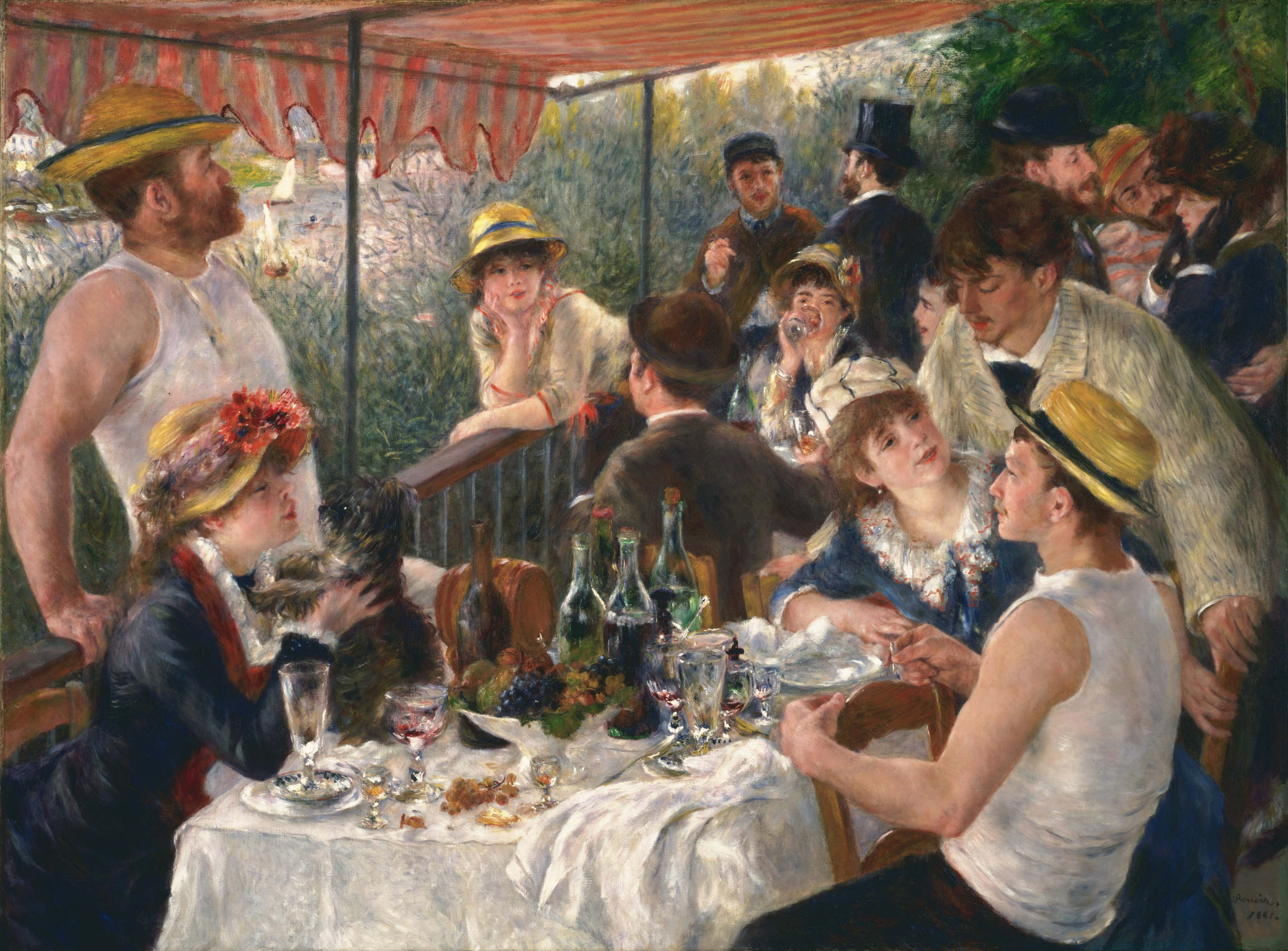 Luncheon of The Bboating Party by Renoir